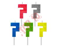 7C-SUK7 ŚWIECZKA URODZINOWA KLOCKI CYFRA "7" 5,5 cm