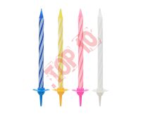 SW-URSD ŚWIECZKI URODZINOWE - 6 cm, 24 / 12 szt.