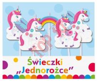 ŚWIECZKI PIKERY "JEDNOROŻCE" PF-SPJR