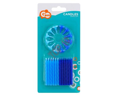 PF-SUKN2 ŚWIECZKI 24/12 KOLEKCJA NIEBIESKA, WZÓR NR 2   - 3