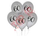 GZ-60S5 BALONY "60" SREBRNE 12" / 5 szt.