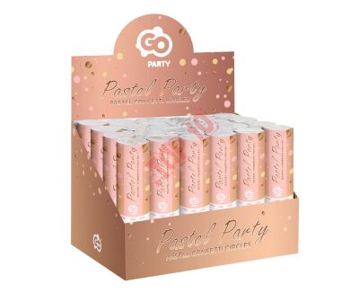 JC-KPKR15 KONFETTI PNEUMATYCZNE KÓŁECZKA (RÓŻOWE, RÓŻOWO-ZŁOTE, ECRU) / 15cm - 2