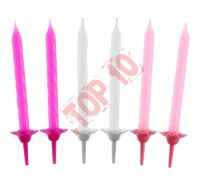 PF-SUKR3 ŚWIECZKI 24/12 KOLEKCJA RÓŻOWA, WZÓR NR 3  