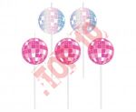 PF-SDIS ŚWIECZKI PIKERY DISCO, 2 cm, 5 szt