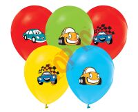 GZ-SMK5 BALONY SAMOCHODY (Z KRESKÓWEK) 12" / 5 SZT.