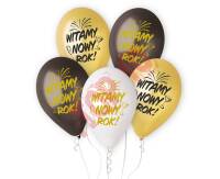 GMS120/WNR BALONY PREMIUM HEL "WITAMY NOWY ROK" 13" / 5 szt.