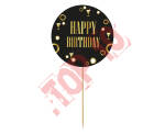 RV-DHBO DEKORACJA NA TORT B&G PARTY ''HAPPY BIRTHDAY'' 