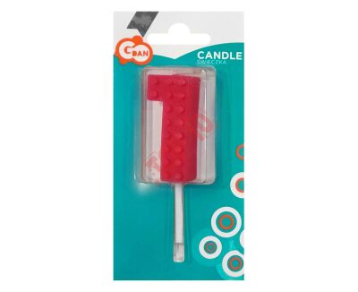 7C-SUK1 ŚWIECZKA URODZINOWA KLOCKI CYFRA 