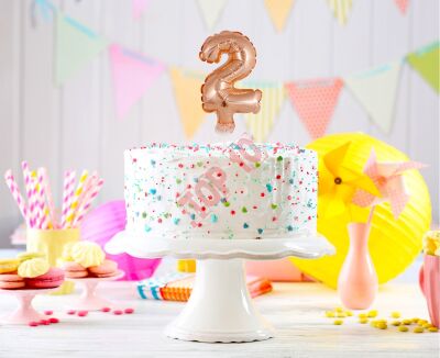 BC-5RZ2 BALON FOLIOWY RÓŻOWO-ZŁOTY 