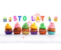 PF-SPSL ŚWIECZKI PIKERY "STO LAT" 10 SZT.