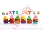 PF-SPSL ŚWIECZKI PIKERY "STO LAT" 10 SZT.