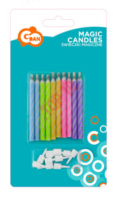 ŚWIECZKI 10/10 MAGICZNE PASTELOWE  PF-SMP - 2