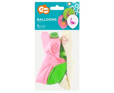 GZ-FLA5 BALONY FLAMINGI I ANANASY 12
