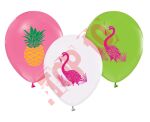 GZ-FLA5 BALONY FLAMINGI I ANANASY 12" / 5 SZT.