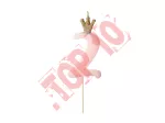 SCU6-2-081J Świeczka urodzinowa Cyferka 2, jasny różowy, 9.5cm