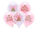 ECO33P-205-000-5 Balony Eco 33 cm, Happy Birthday, mix