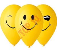 BALONY "3 UŚMIECHY" ŻÓŁTE 12" 5 SZT. GS110/PS3Y