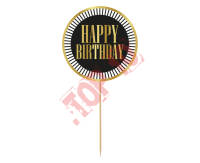 RV-DTPC DEKORACJA NA TORT B&G PARTY ''HAPPY BIRTHDAY'' 