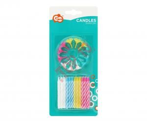 PF-SUSD ŚWIECZKI URODZINOWE 4 KOLORY SPIRALNE 24/12 6 cm - 2