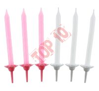 PF-SUKR4 ŚWIECZKI 24/12 KOLEKCJA RÓŻOWA, WZÓR NR 4  