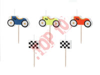 SCS-18 ŚWIECZKI PIKERY AUTKA, MIX 5 szt.