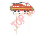 RV-DPTF DEKORACJA PAPIEROWA NA TORT FIREMAN 13x7.7cm