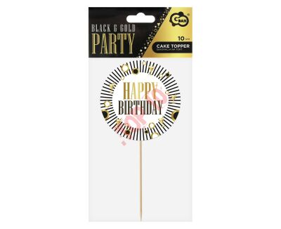 RV-DTPB DEKORACJA NA TORT B&G HAPPY BIRTHDAY - 2