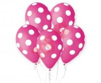 GS110/P157/07 BALONY GROCHY RÓŻOWE, 12'' / 5 szt.
