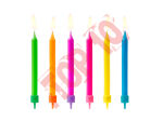 SCP-4 ŚWIECZKI URODZINOWE KOLOROWE, MIX 6.5 cm 6/6