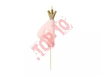 SCU6-4-081J Świeczka urodzinowa Cyferka 4, jasny różowy, 9.5cm