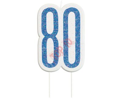 ŚWIECZKA PIKER GLITZ 80 NIABIESKA 83885 - 2