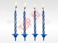 61-05 ŚWIECZKI URODZINOWE 24/12 NIEBIESKIE
