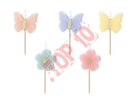 SCS-22 ŚWIECZKI PIKERY MOTYLKI 5 szt.