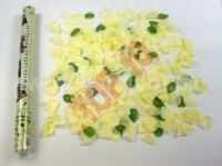 68-56 WKR-60-KZ (ślubne) WYSTRZAŁOWE KONFETTI z KREMOWYMI RÓŻAMI i ZIELONYMI LISTKAMI 