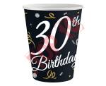 KP-30BD KUBECZKI PAPIEROWE B&C 30 BIRTHDAY, 250ml / 6szt.