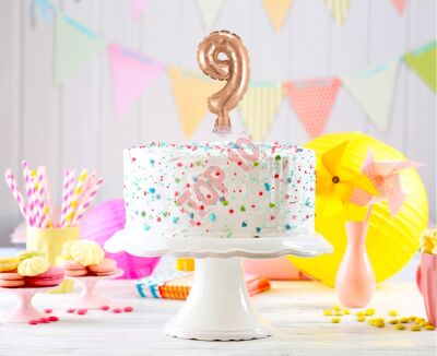 BC-5RZ9 BALON FOLIOWY RÓŻOWO-ZŁOTY 