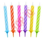 ŚWIECZKI " SPIRALNY WZÓR " 12/12 8 CM PF-SUS12