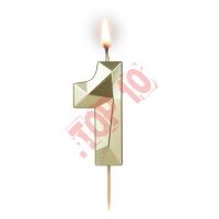 64-01 Cyferka "1" Diament złota