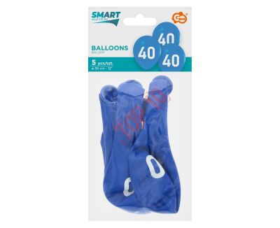 GZ-40N5 BALONY ''40'' NIEBIESKIE, 12'' / 5 szt. - 2