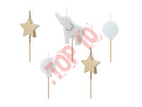 SCS-17 ŚWIECZKI PIKERY SŁONIK, MIX 5 szt.