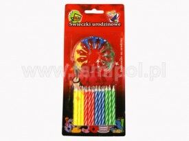 61-21 ŚWIECZKI URODZINOWE 4 KOLORY 24/12 - 2