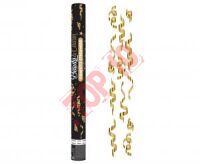JC-KPSZ60 KONFETTI PNEUMATYCZNE ZŁOTE SERPENTYNY / 60 cm