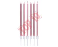 BH-SMRZ ŚWIECZKI B&C METALICZNE RÓŻOWO-ZŁOTE