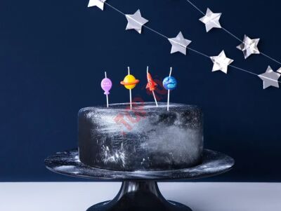 SCS-6 ŚWIECZKI PIKERY KOSMOS MIX, 6szt - 2