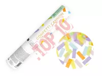 TUKN20-000P Tuba strzelająca paskami w kolorach pastelowych, długość 20 cm