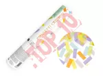 TUKN20-000P Tuba strzelająca paskami w kolorach pastelowych, długość 20 cm