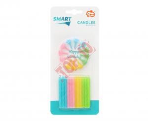 PF-SUKD ŚWIECZKI URODZINOWE 4 KOLORY 24/12 6 cm - 2