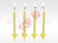 61-03 ŚWIECZKI URODZINOWE 24/12 ŻÓŁTE