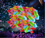 KONFETTI MULTI KOLOR PAPIER LUZ 1 KG