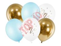 SB14P-307-001J-6 Balony 30cm, One, Pastel Light Blue